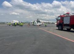 RDC : L'atterrissage d'un hélicoptère de la MONUSCO à  l'aéroport de Goma  est un un 